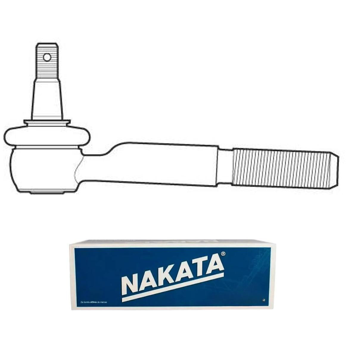 Terminal de Direção Dianteiro Esquerdo - Nakata - N 2134 - (1)